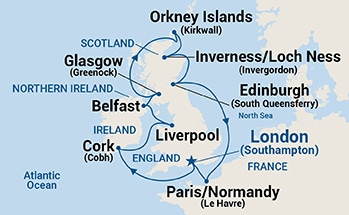 carte Méditerranée, 13 jours