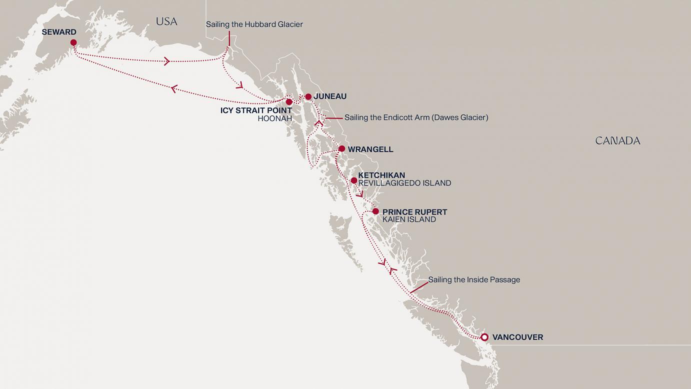 carte Alaska, 13 jours