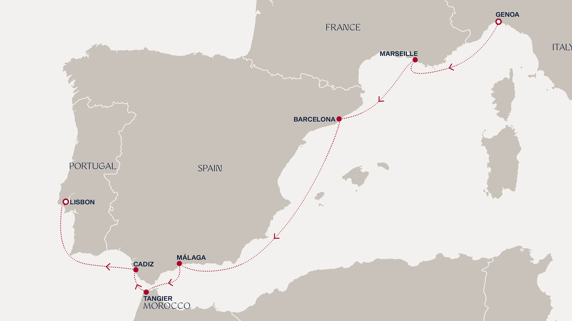 carte Méditerranée, 9 jours