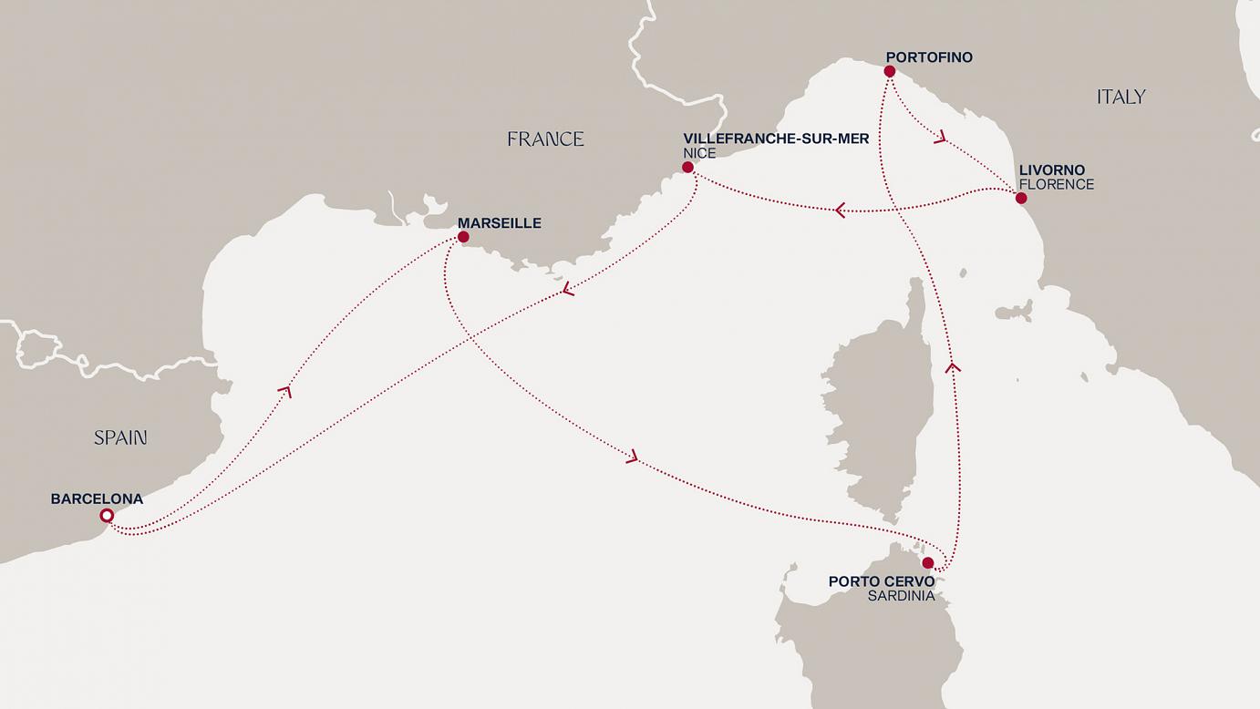 carte Méditerranée, 8 jours