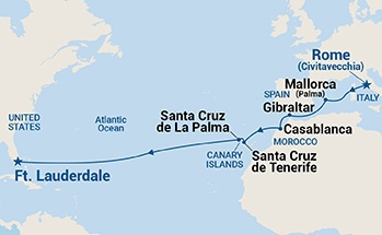 carte Transatlantiques, 17 jours