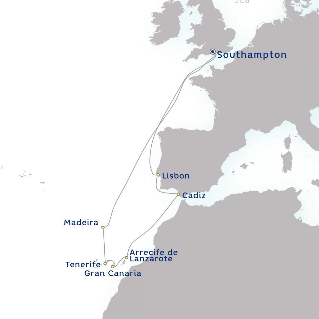 carte Royaume-Uni, Espagne, Portugal - 15 jours