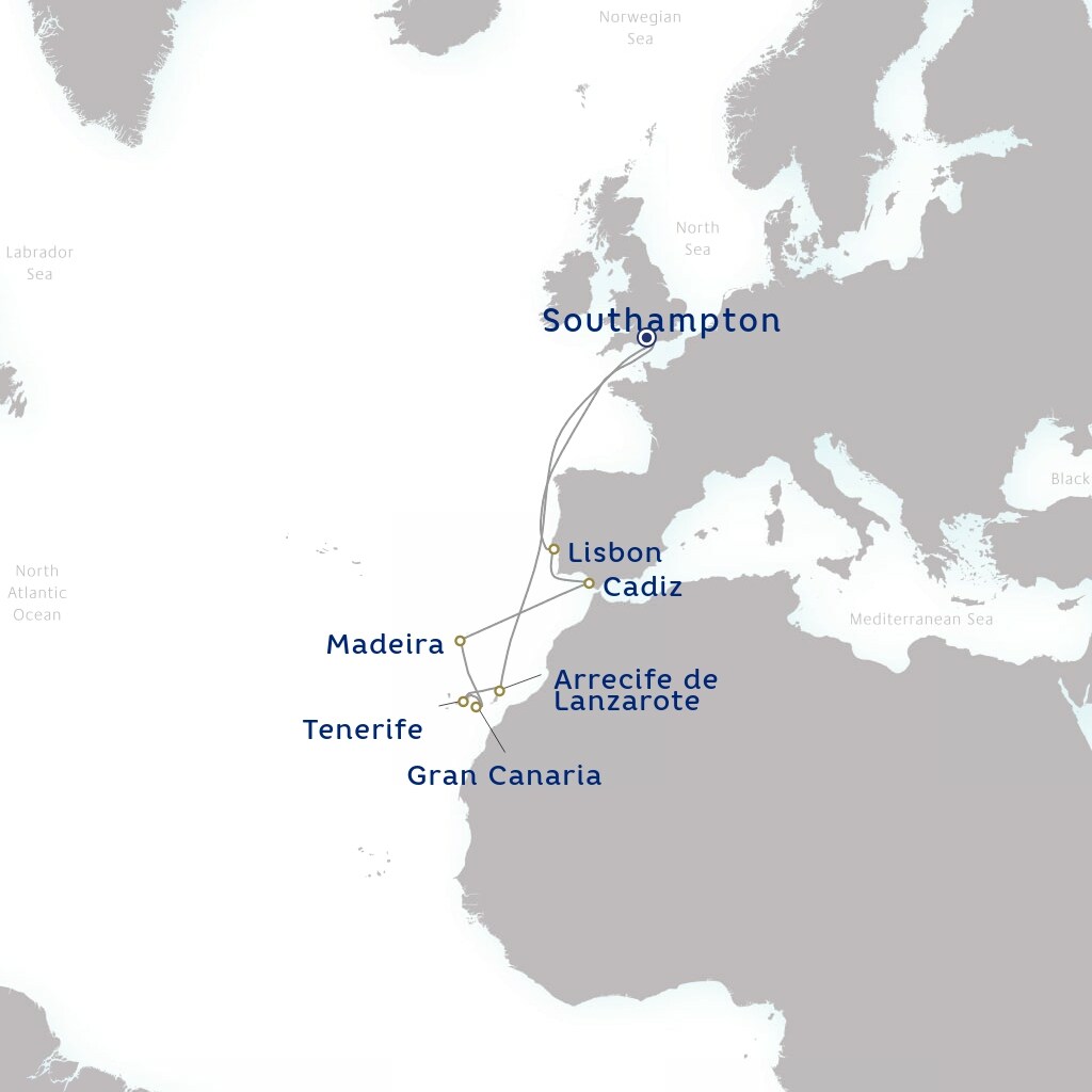 carte Royaume-Uni, Espagne, Portugal - 15 jours