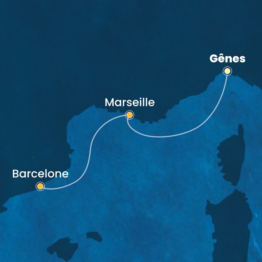 carte Méditerranée, 3 jours