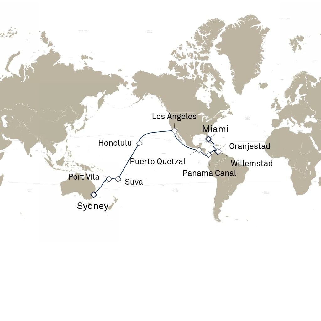 carte Tour du Monde , 35 jours