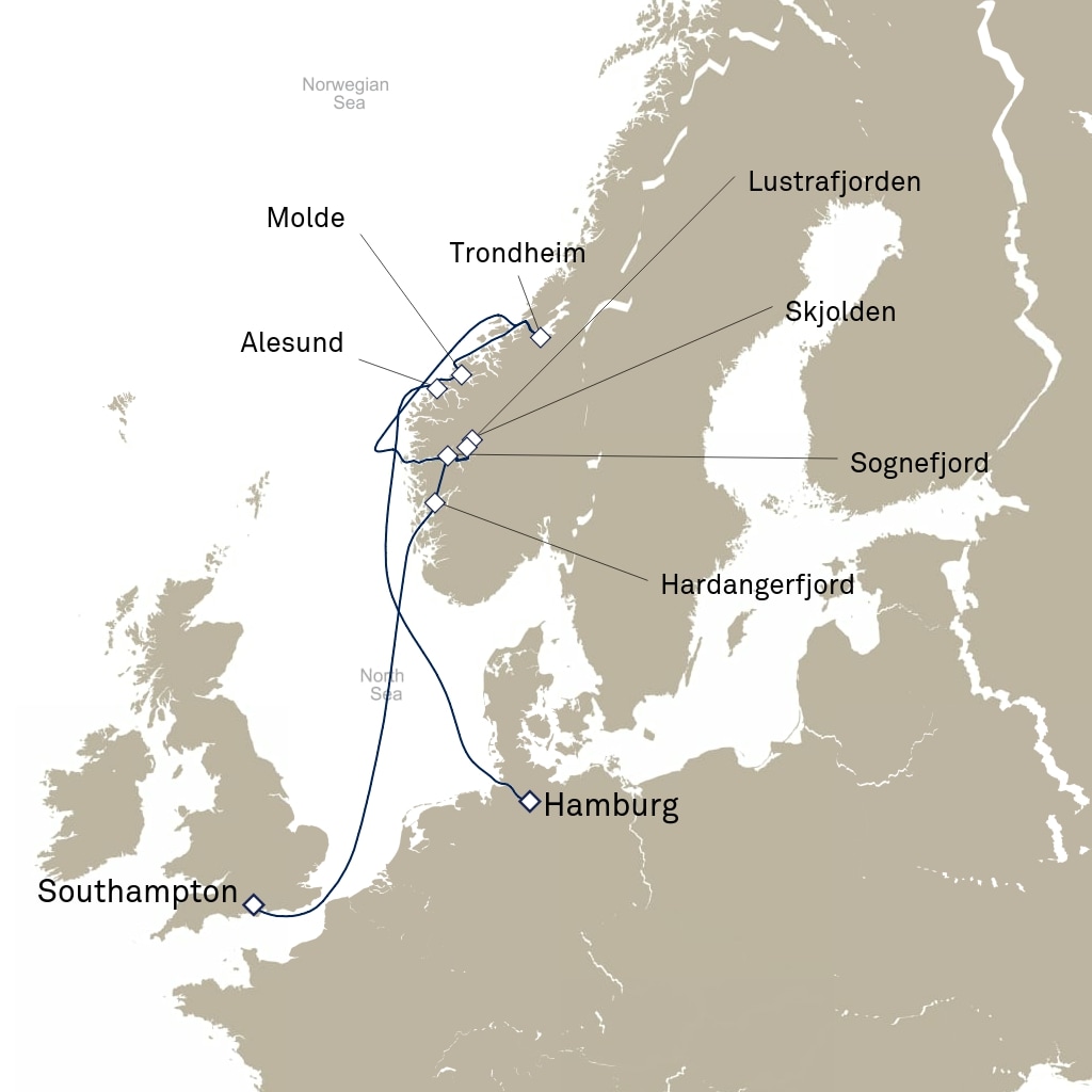 carte Europe du Nord , 10 jours