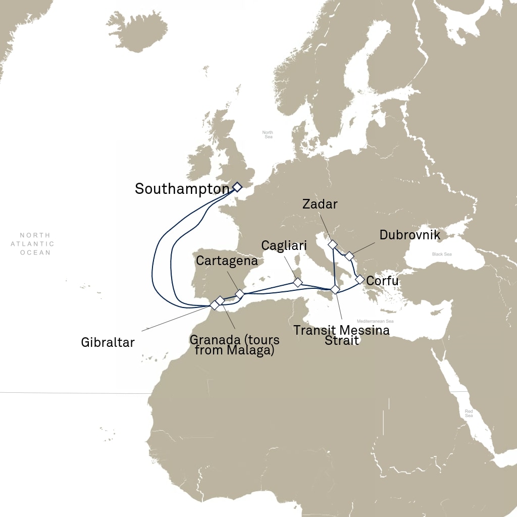 carte Europe du Nord , 19 jours