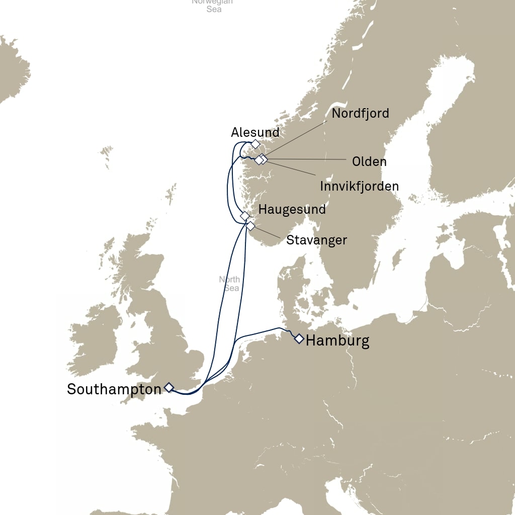carte Europe du Nord , 10 jours