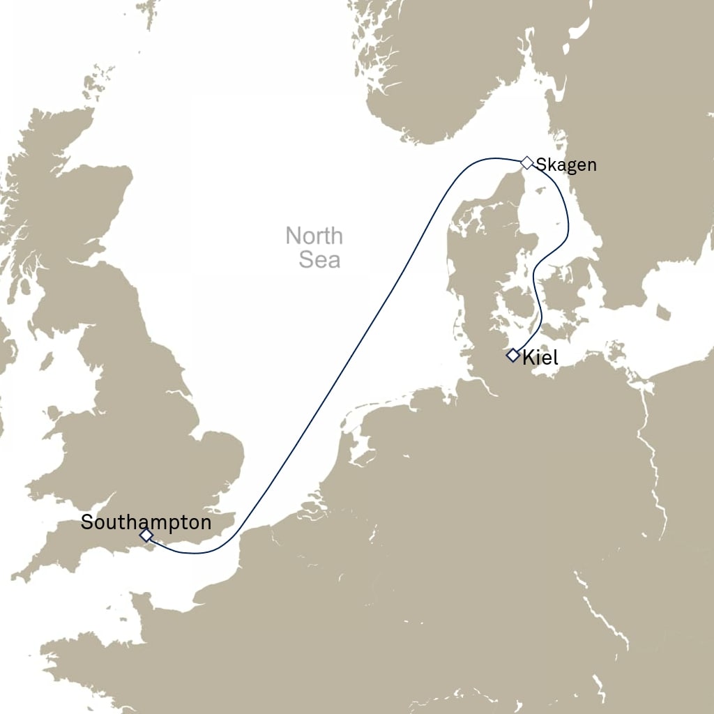 carte Europe du Nord , 4 jours