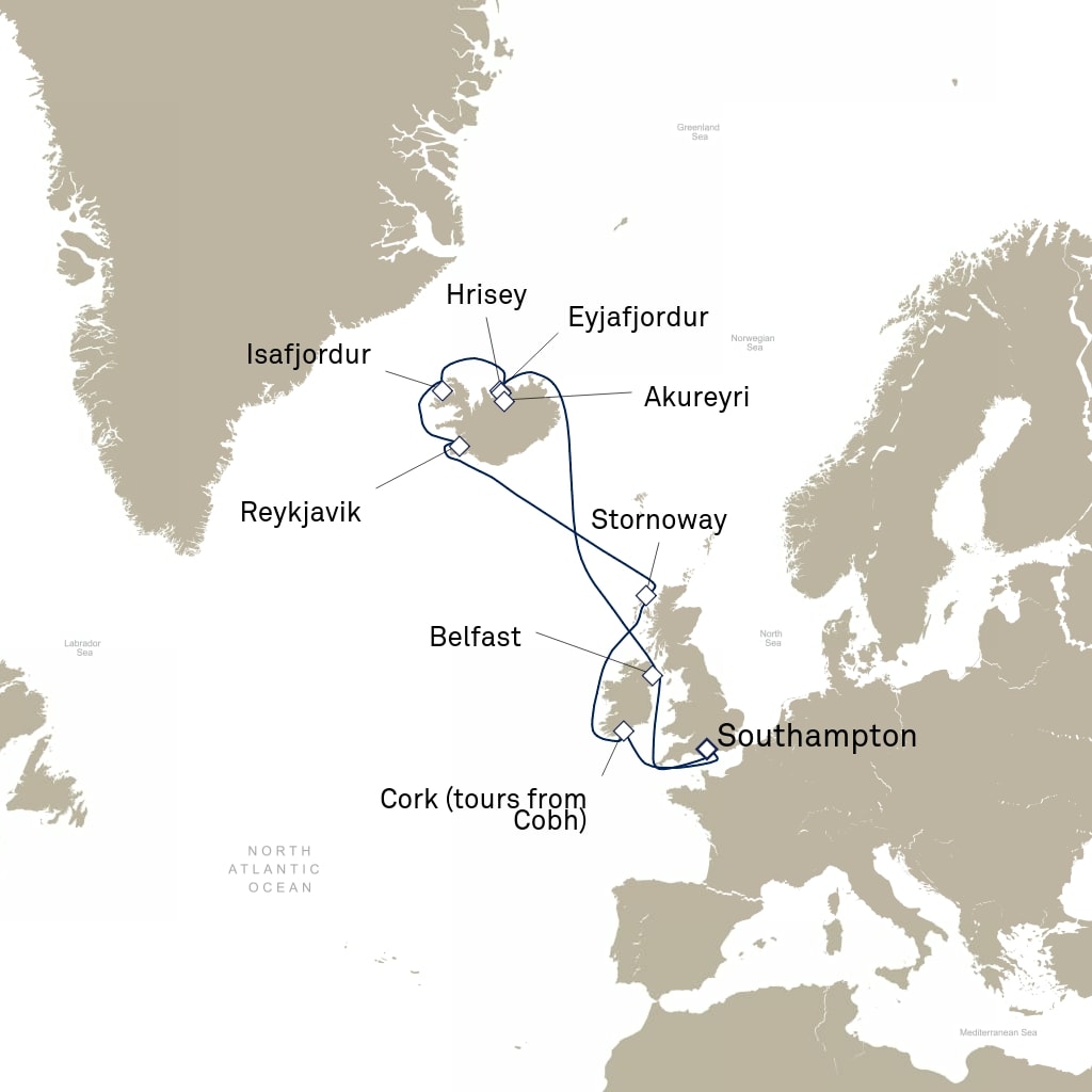 carte Europe du Nord , 15 jours