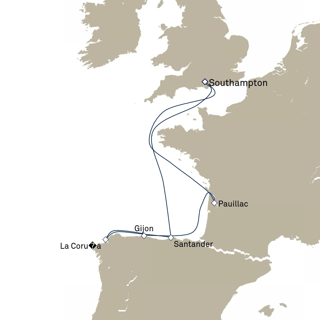carte Europe du Nord , 7 jours