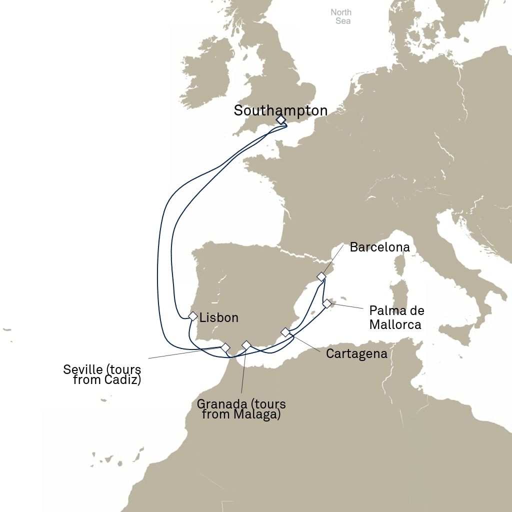 carte Europe du Nord , 15 jours