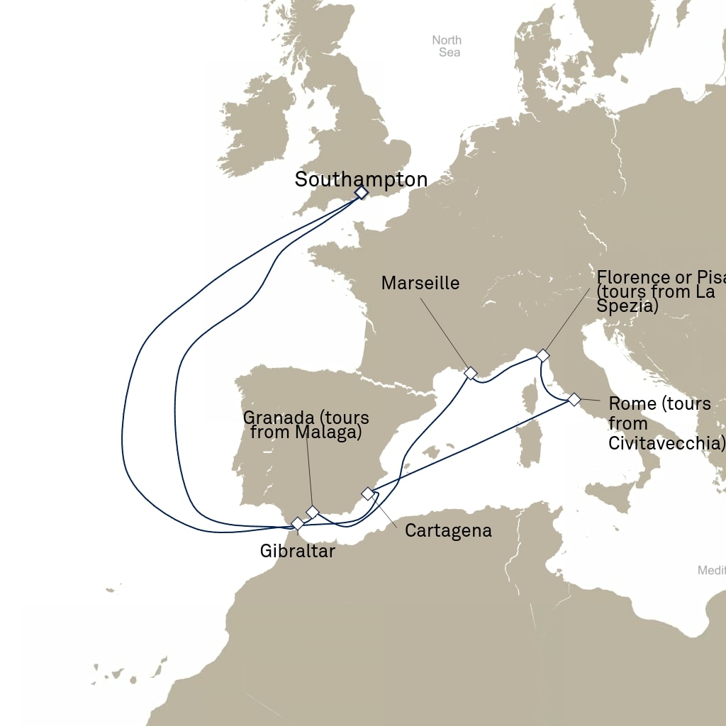 carte Europe du Nord , 15 jours