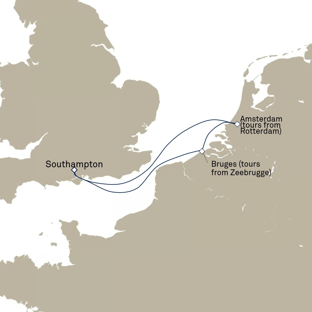 carte Europe du Nord , 5 jours