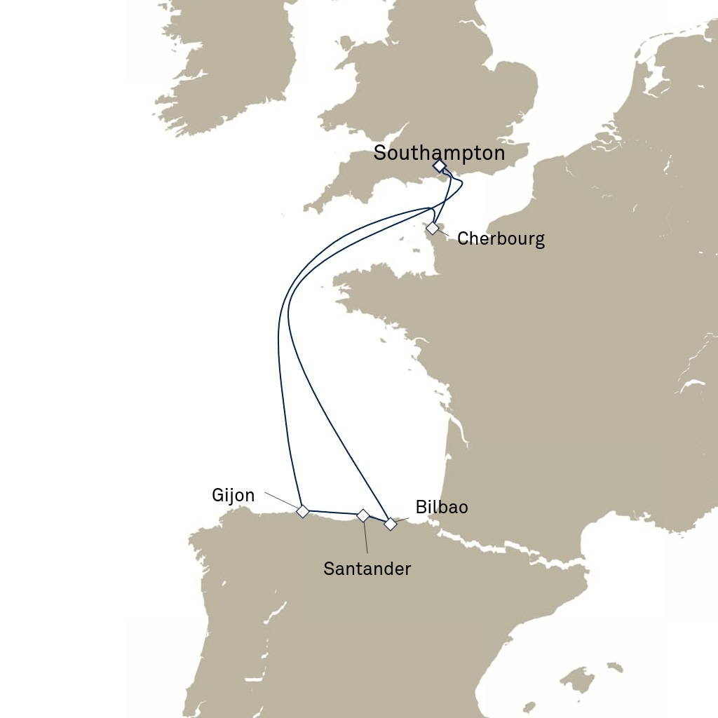carte Europe du Nord , 8 jours