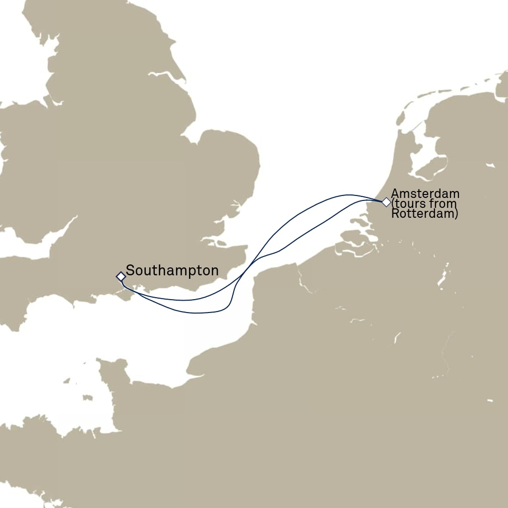 carte Europe du Nord , 5 jours