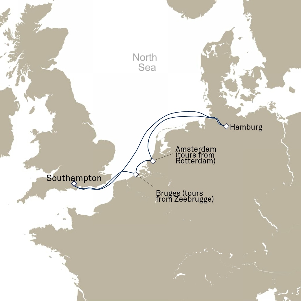carte Europe du Nord , 8 jours