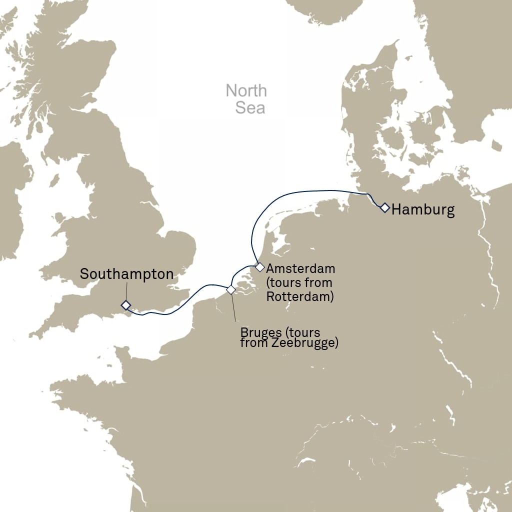 carte Europe du Nord , 6 jours