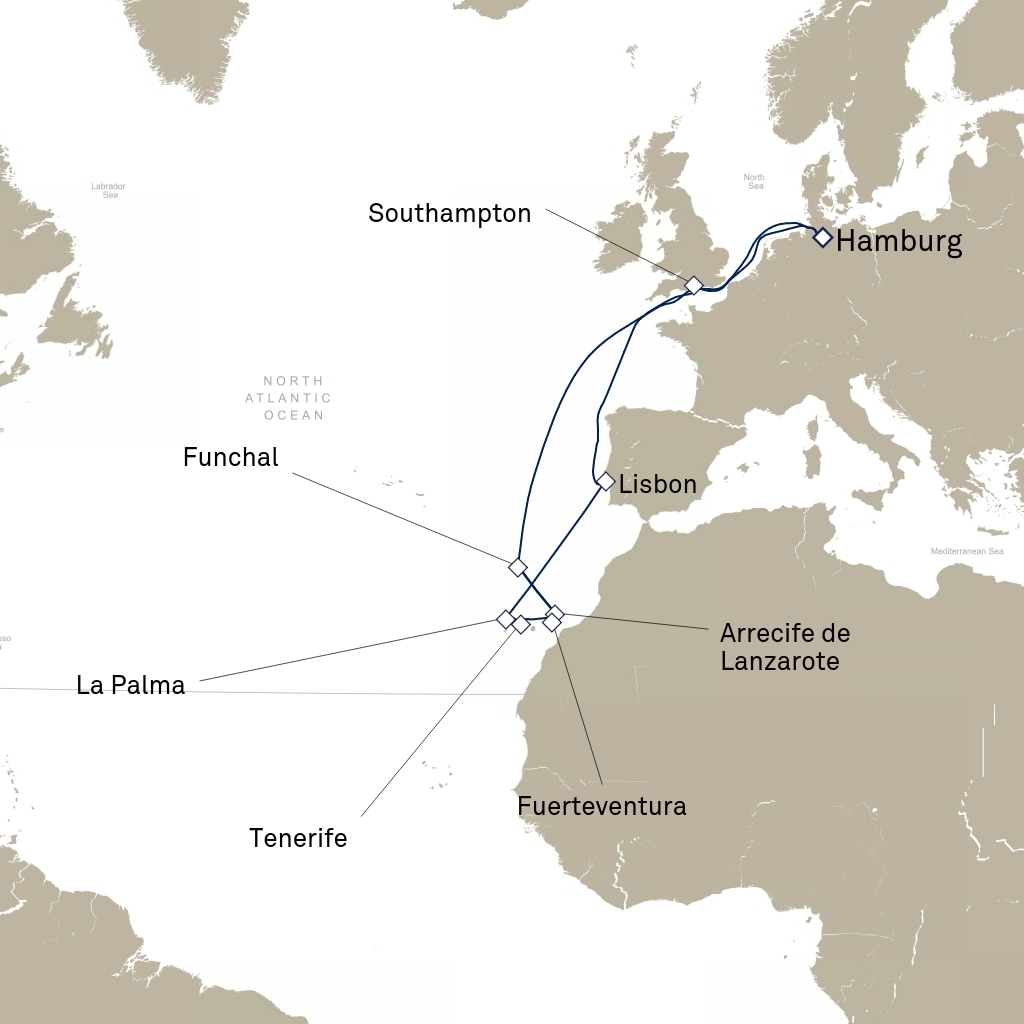 carte Europe du Nord , 19 jours