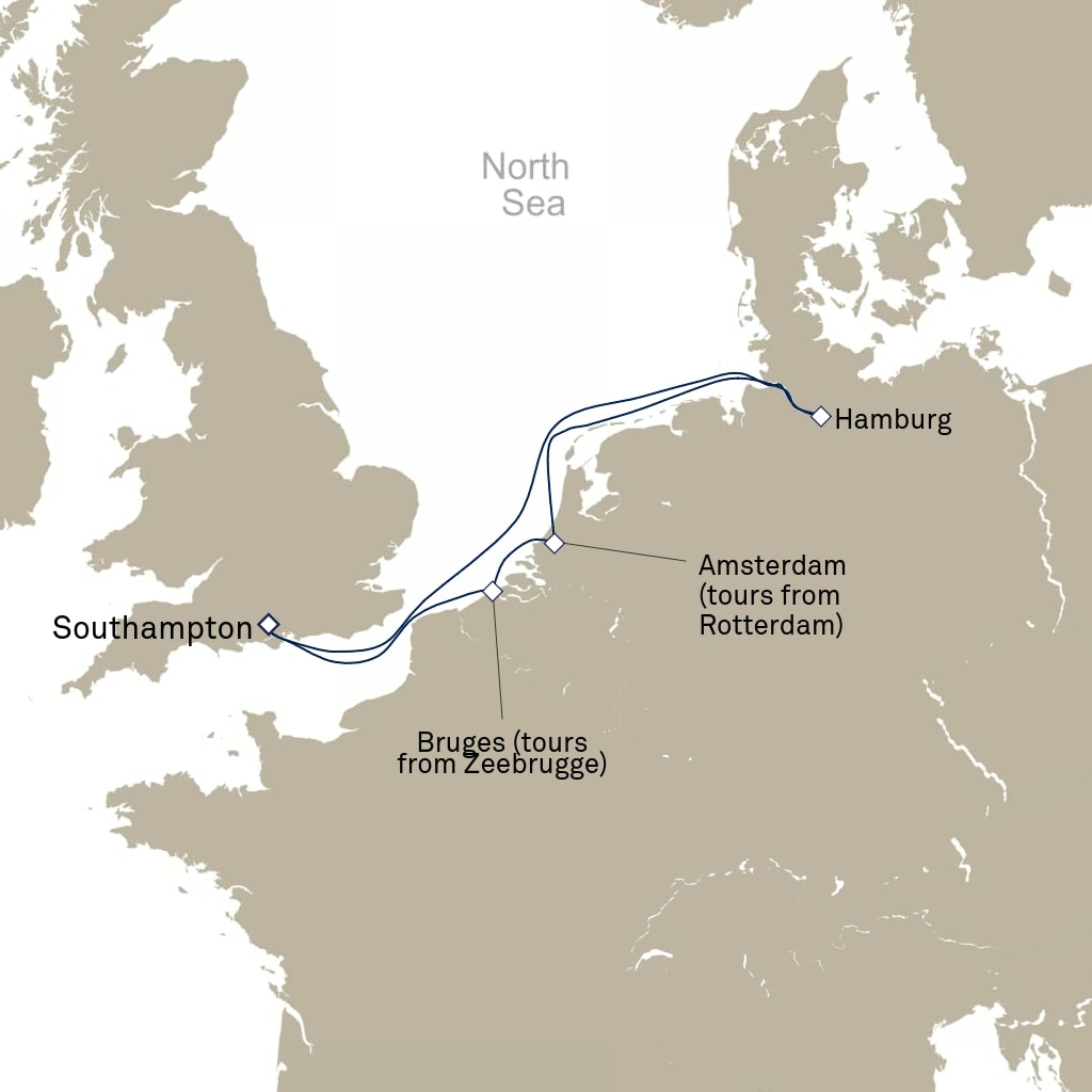 carte Europe du Nord , 8 jours