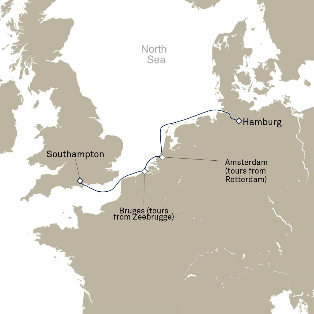 carte Europe du Nord , 6 jours