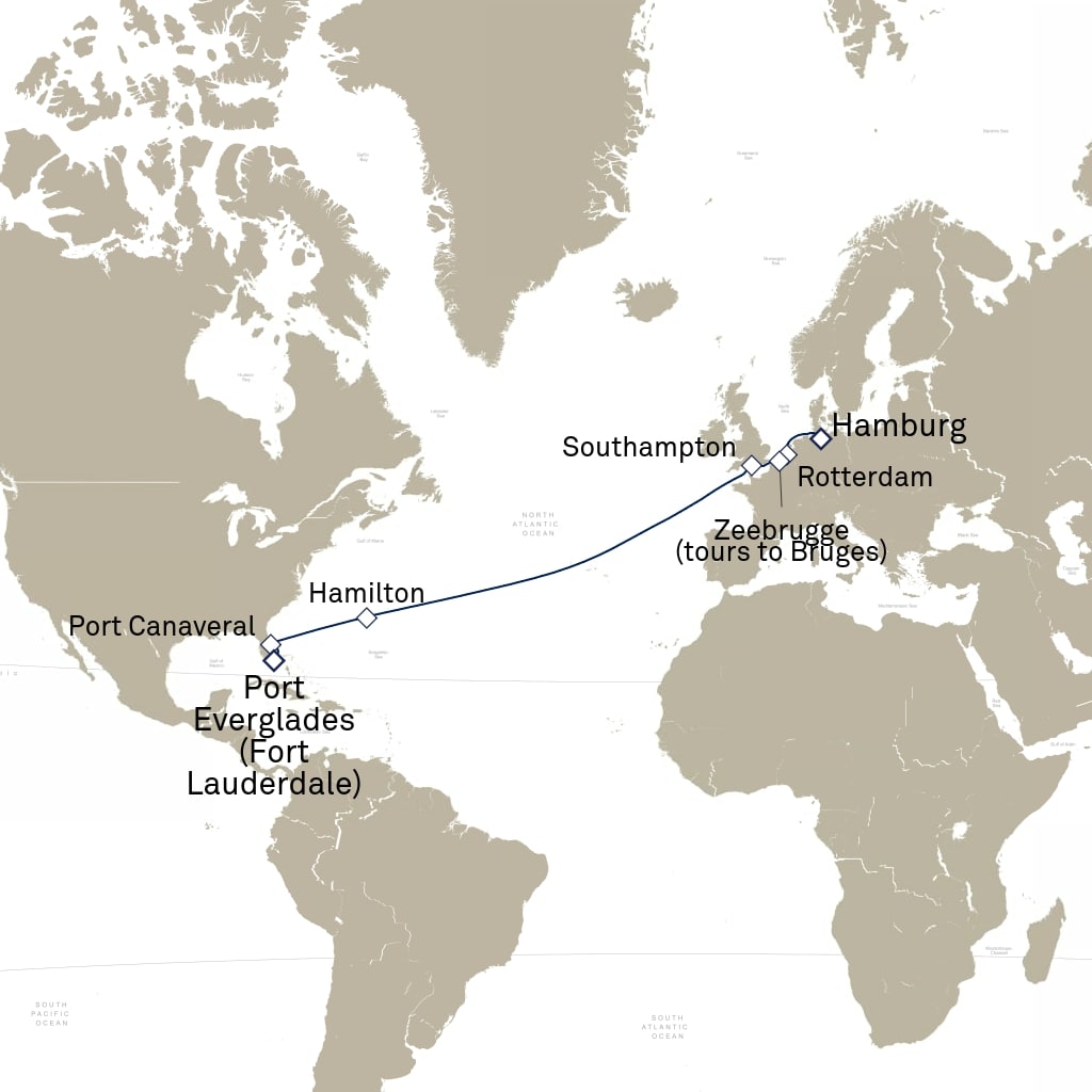 carte Europe du Nord , 17 jours