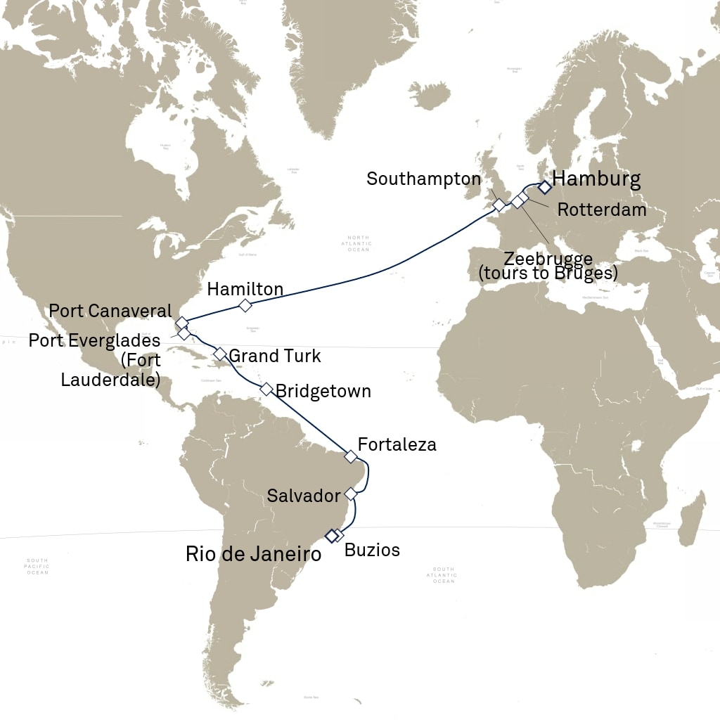 carte Amérique du Sud , 35 jours