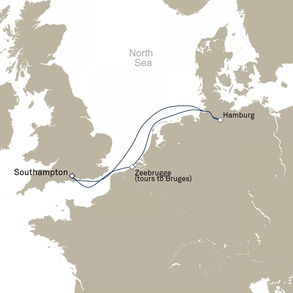 carte Europe du Nord , 6 jours