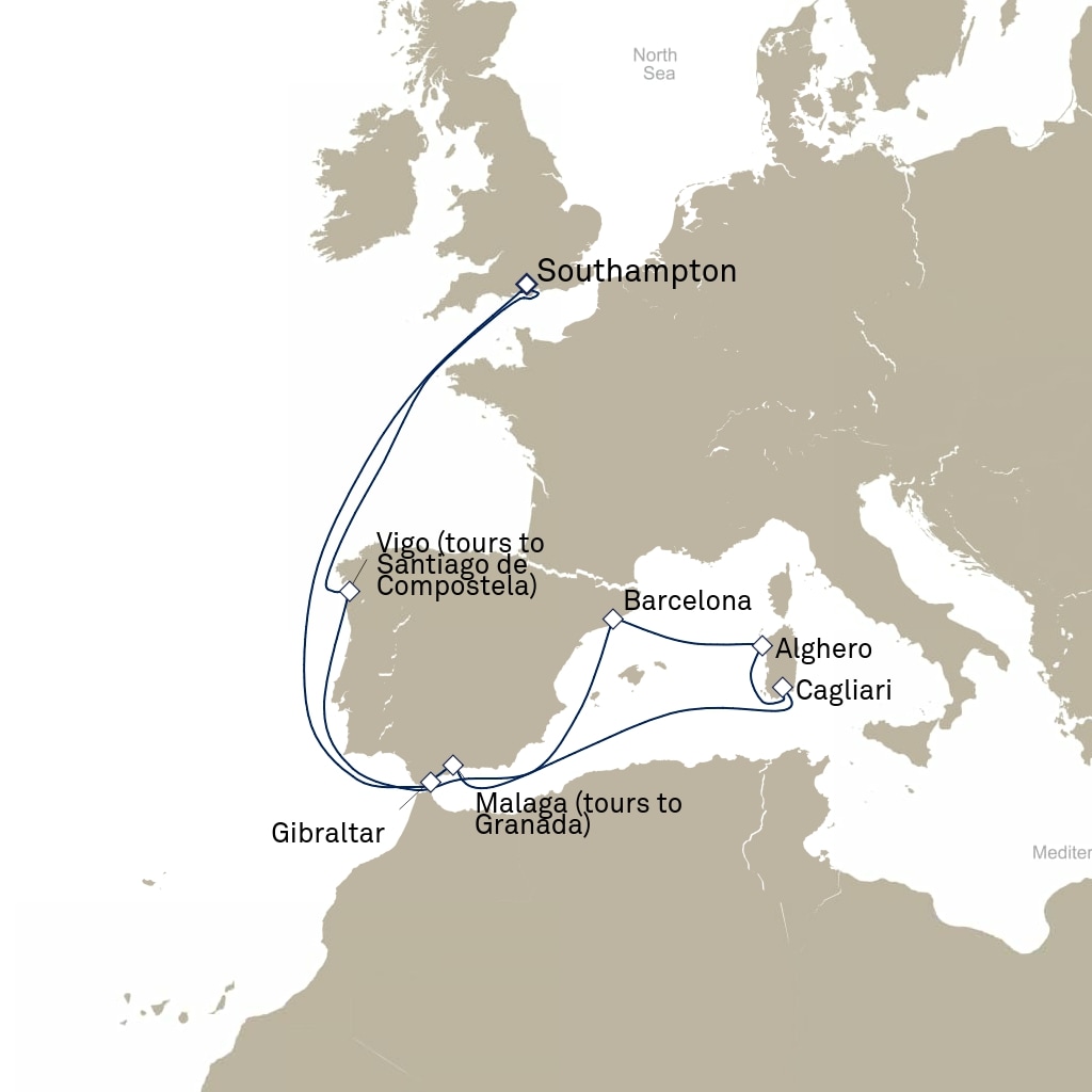 carte Europe du Nord , 15 jours