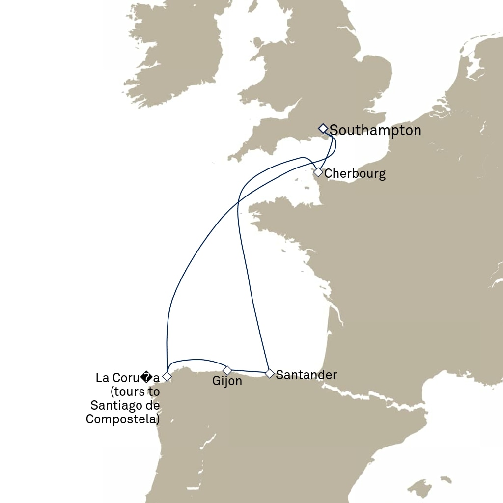 carte Europe du Nord , 8 jours