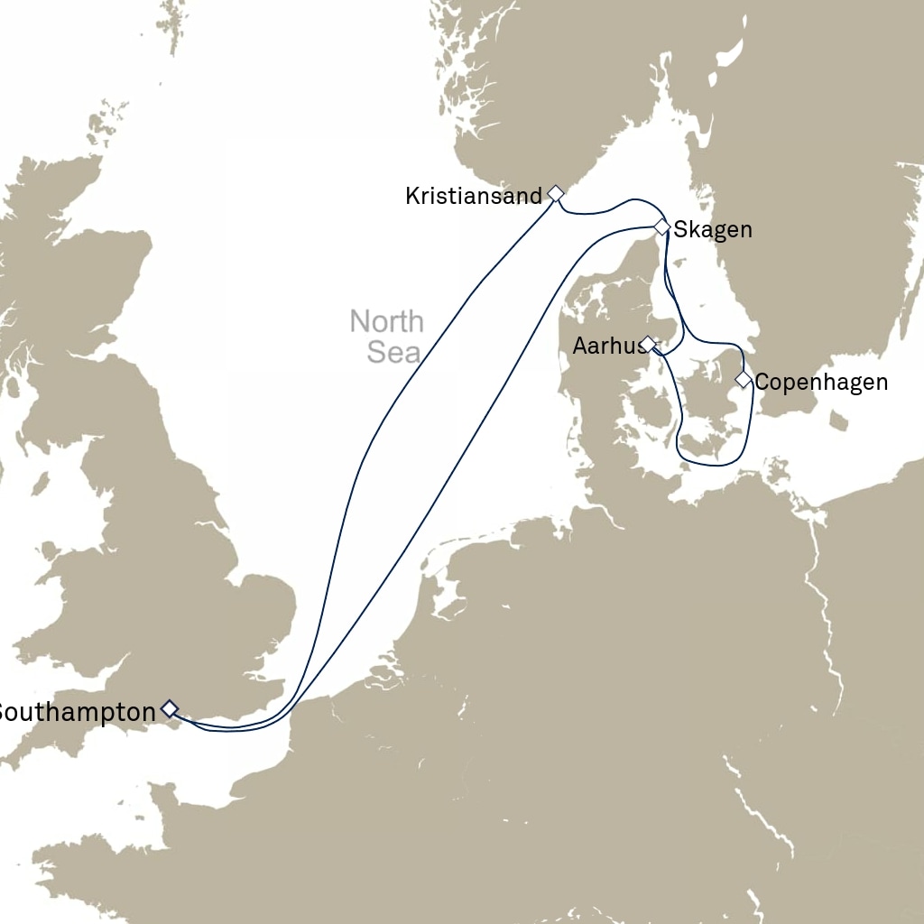 carte Europe du Nord , 8 jours