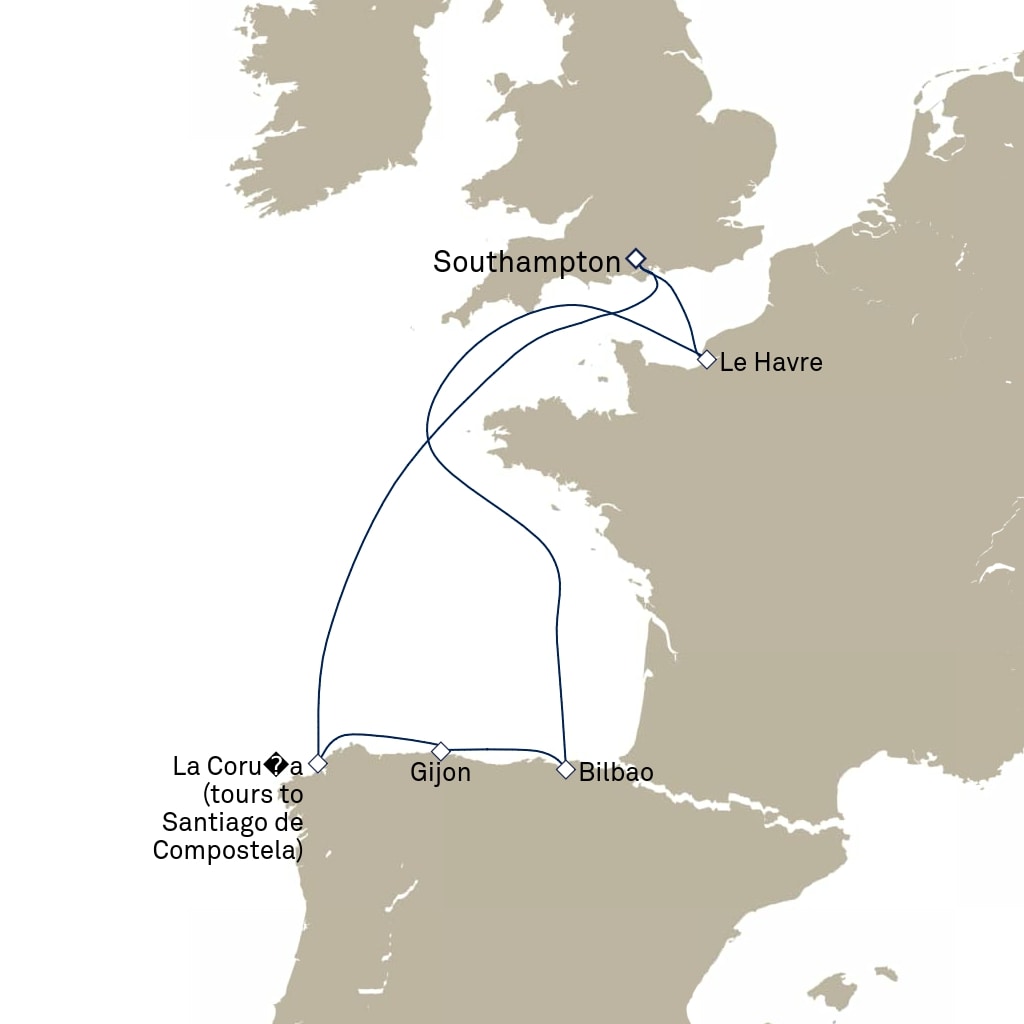 carte Europe du Nord , 8 jours