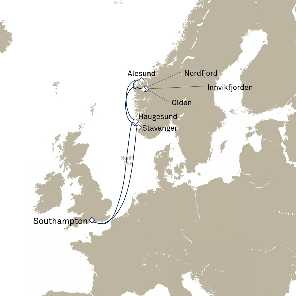 carte Europe du Nord , 8 jours