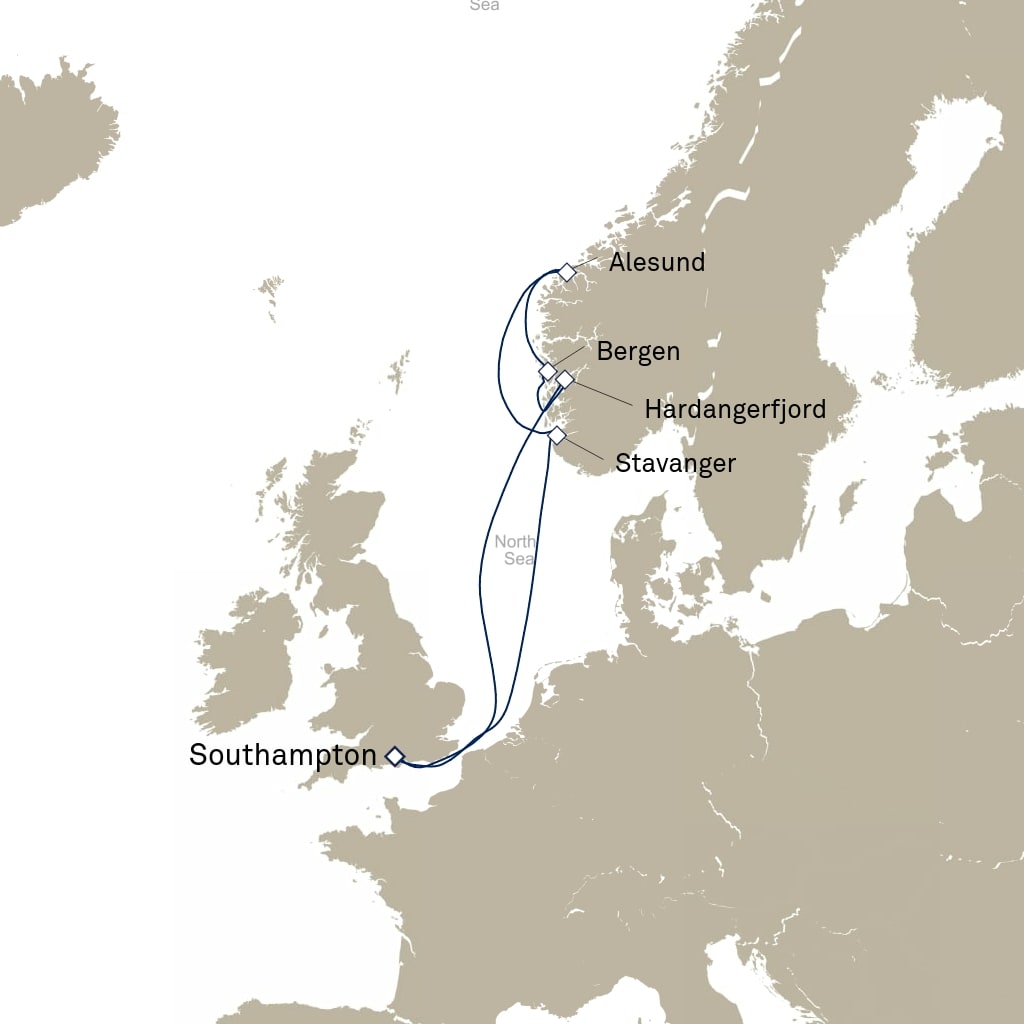 carte Europe du Nord , 8 jours