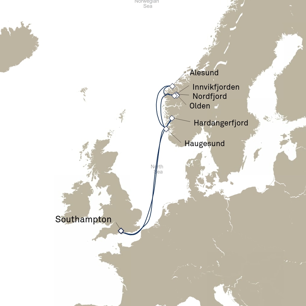 carte Europe du Nord , 8 jours