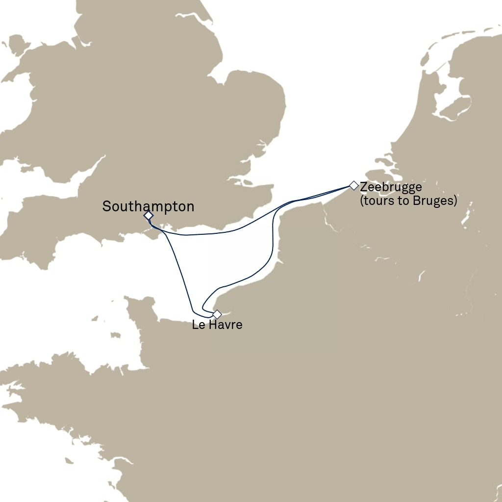 carte Europe du Nord , 5 jours