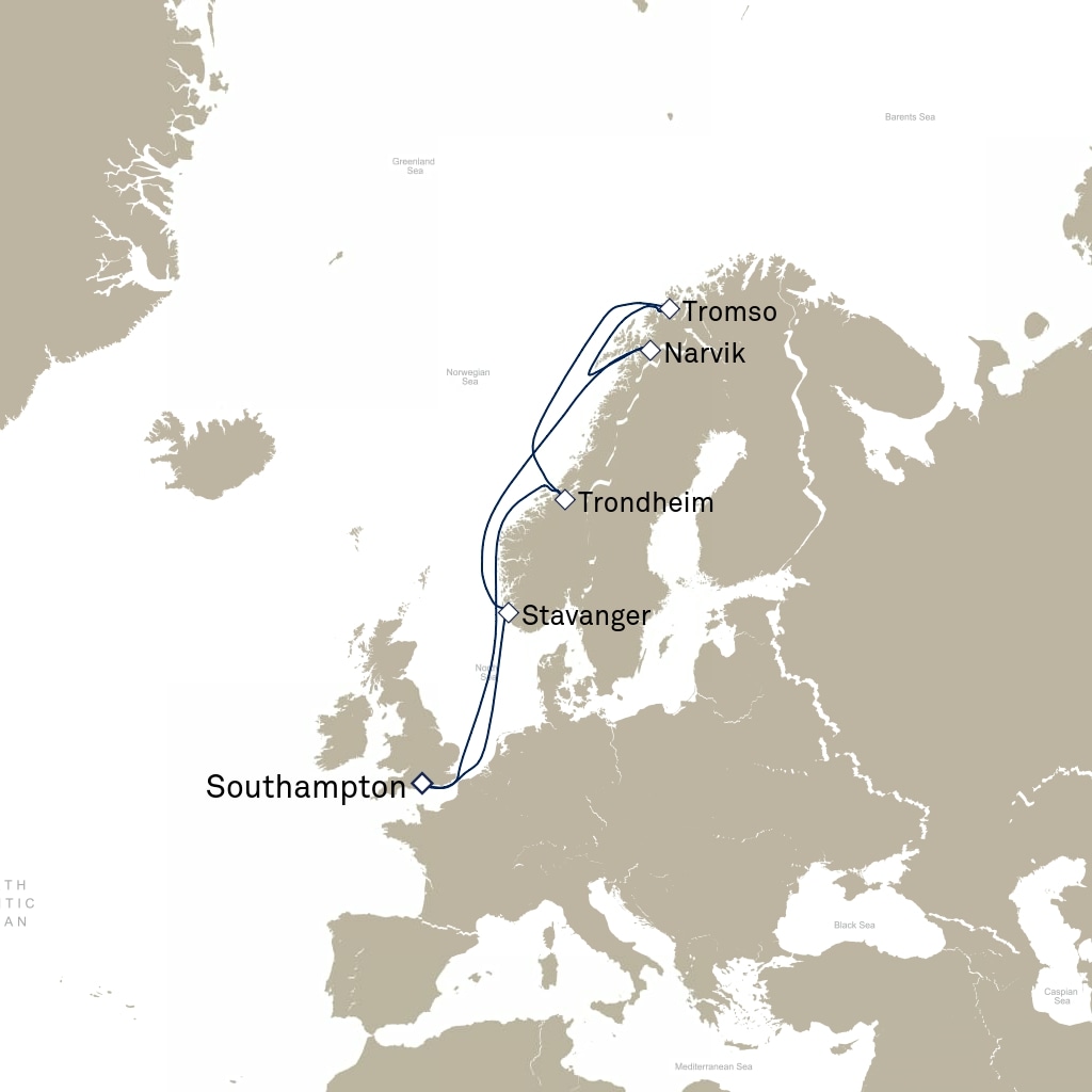 carte Europe du Nord , 13 jours