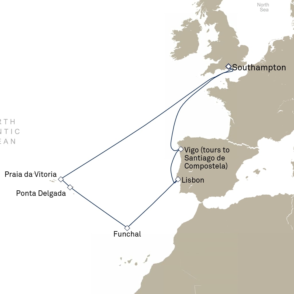 carte Europe du Nord , 13 jours