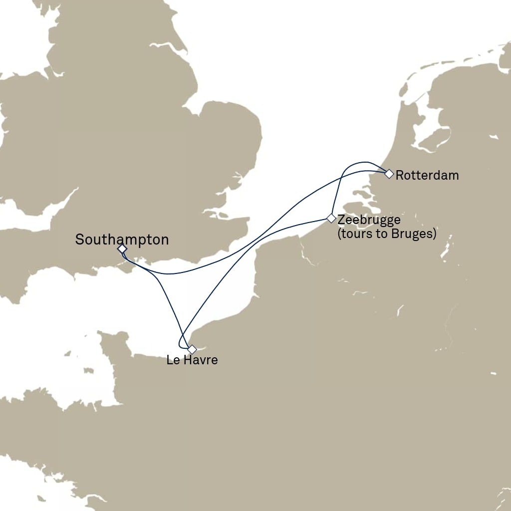 carte Europe du Nord , 8 jours