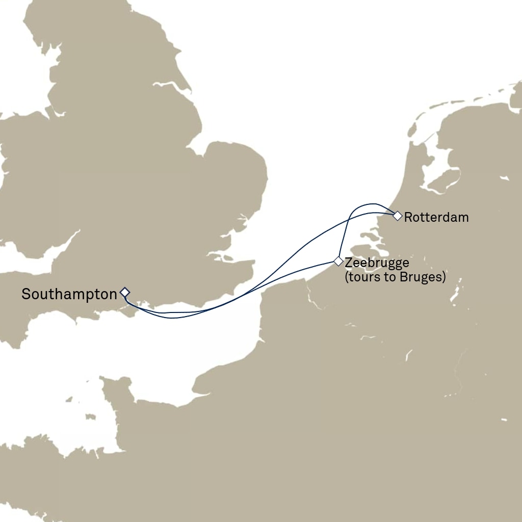 carte Europe du Nord , 5 jours