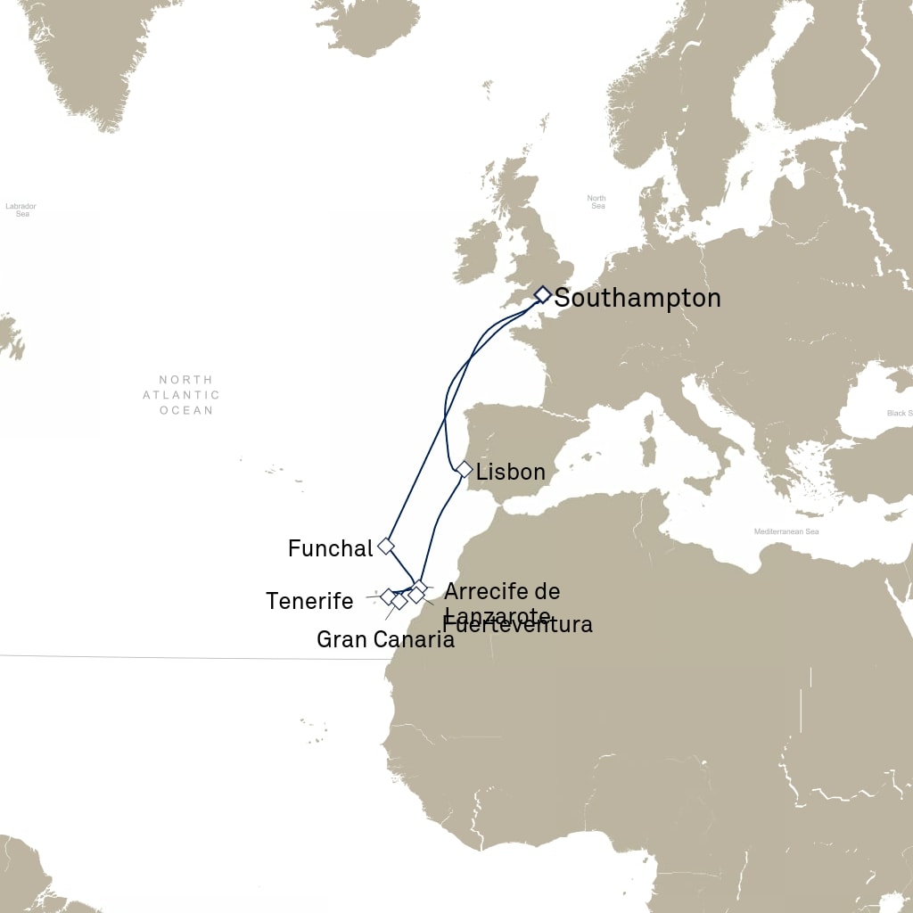 carte Europe du Nord , 15 jours