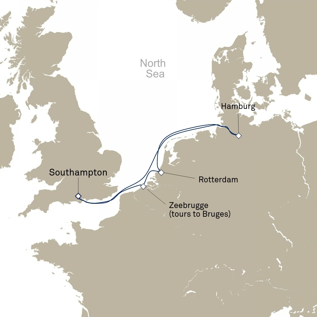 carte Europe du Nord , 8 jours