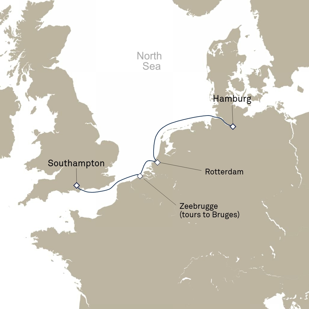 carte Europe du Nord , 6 jours