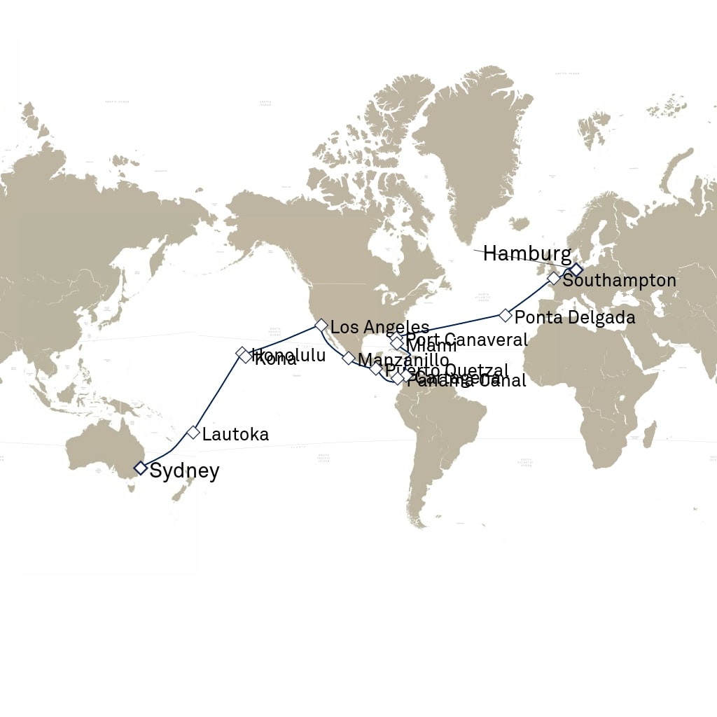 carte Tour du Monde , 49 jours