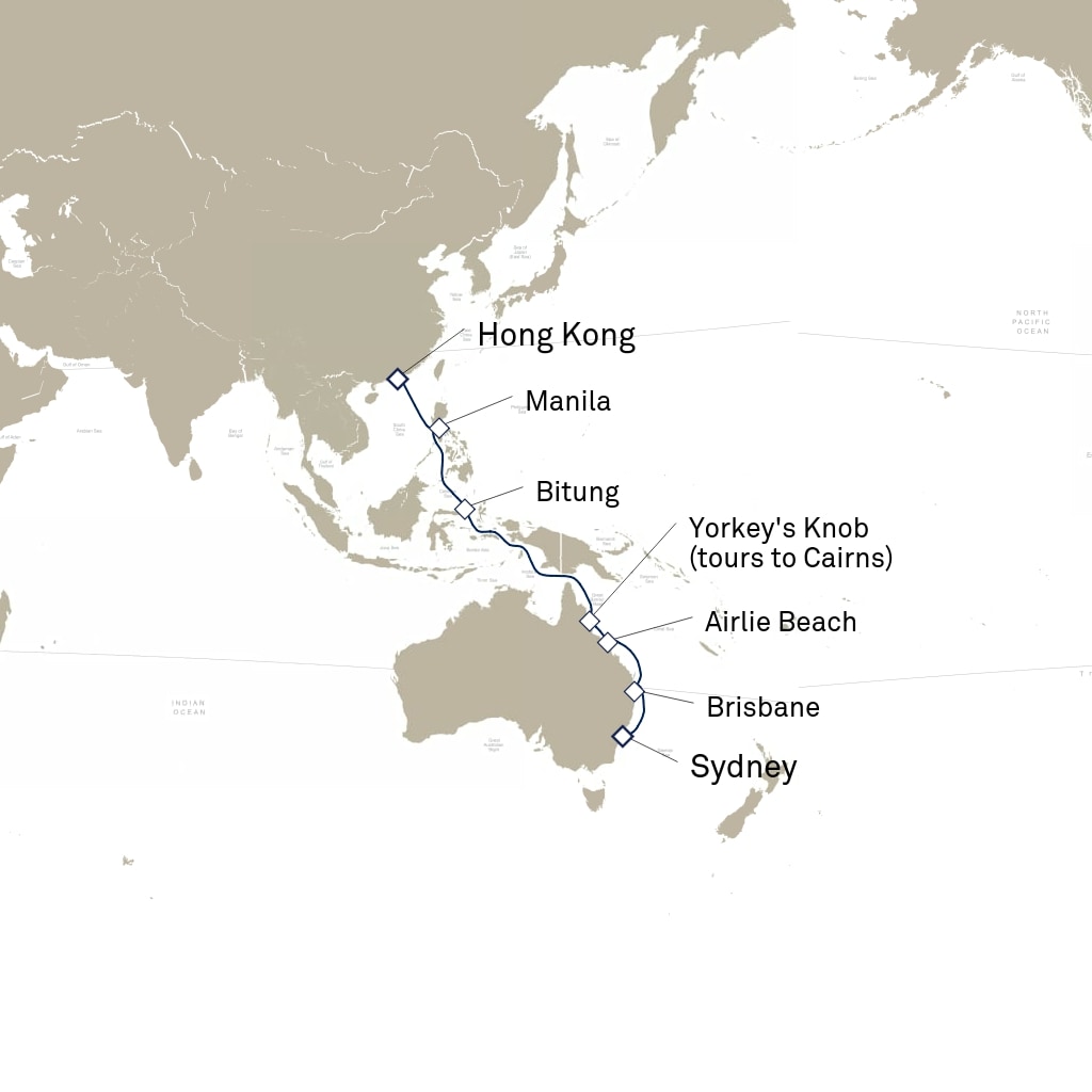 carte Tour du Monde , 18 jours