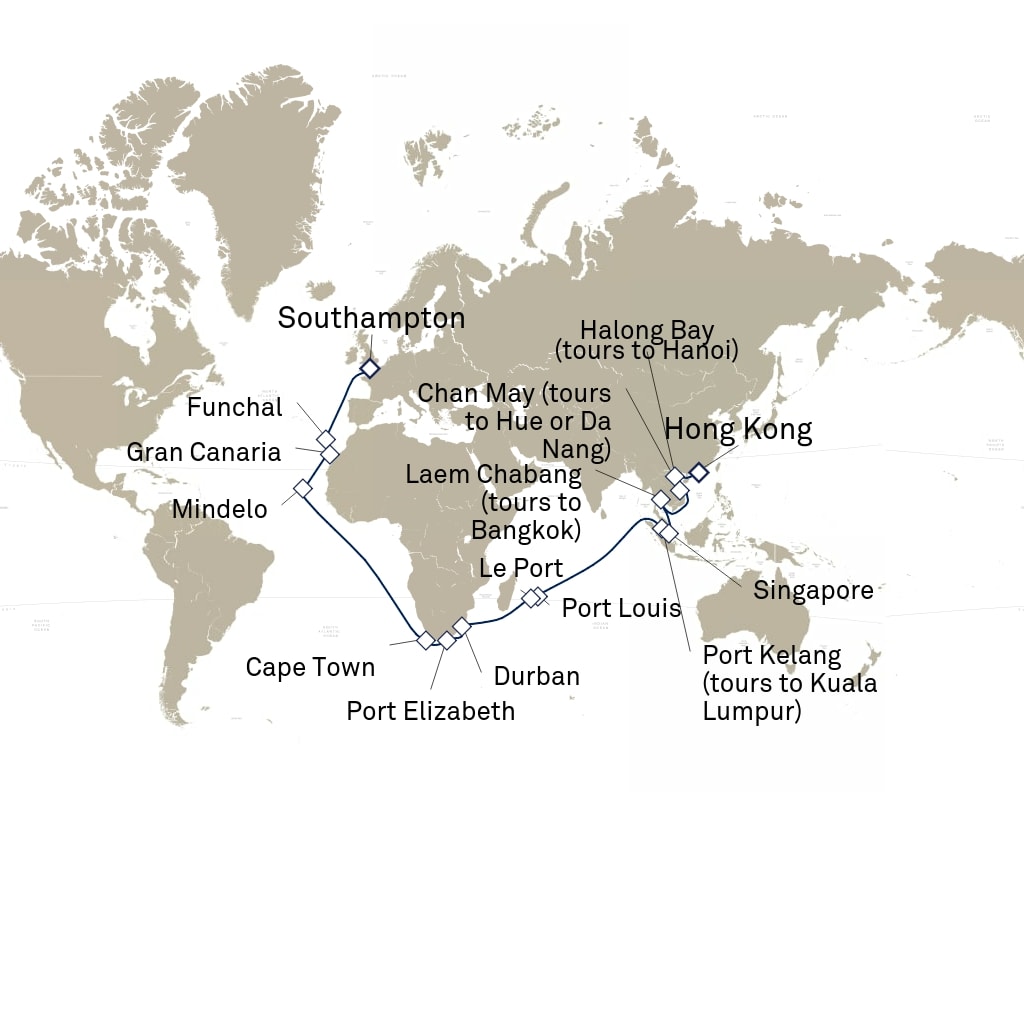 carte Tour du Monde , 49 jours