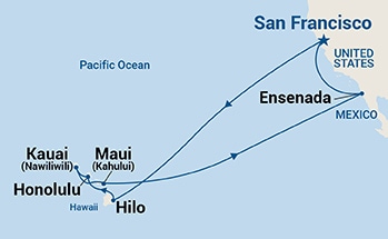 carte Hawaï, 17 jours