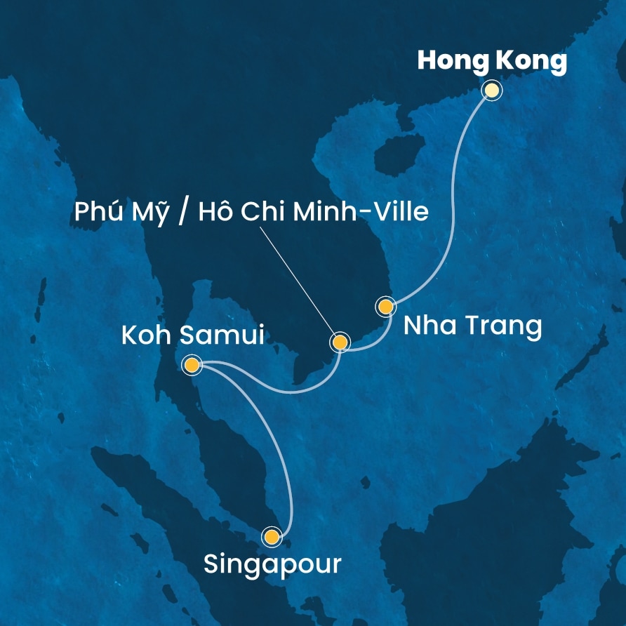 carte Asie, 8 jours