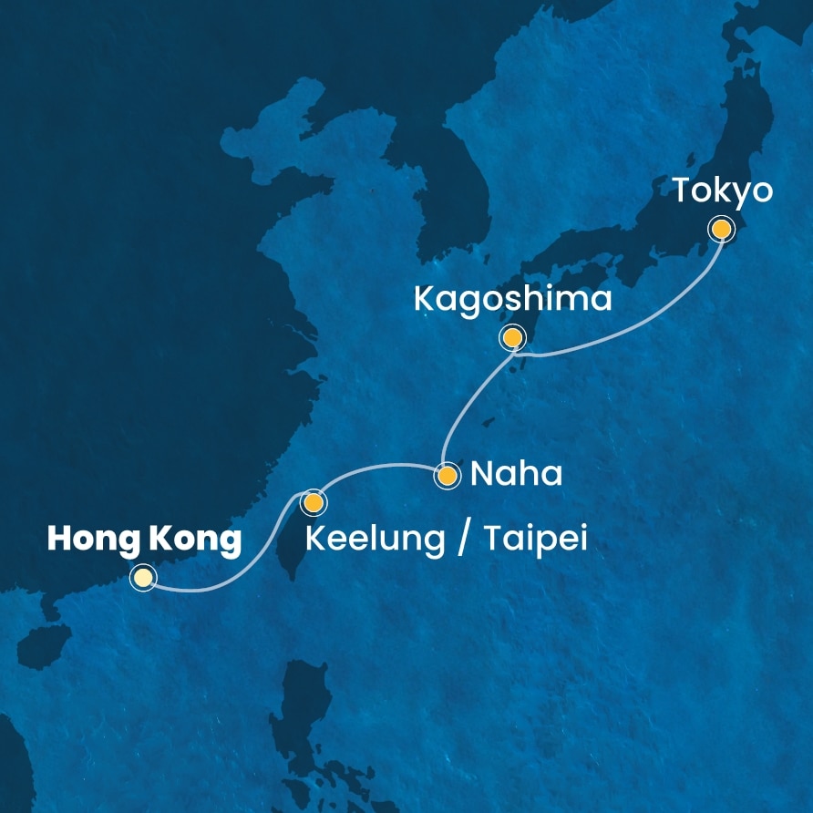 carte Asie, 8 jours