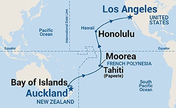 carte Océanie, 22 jours